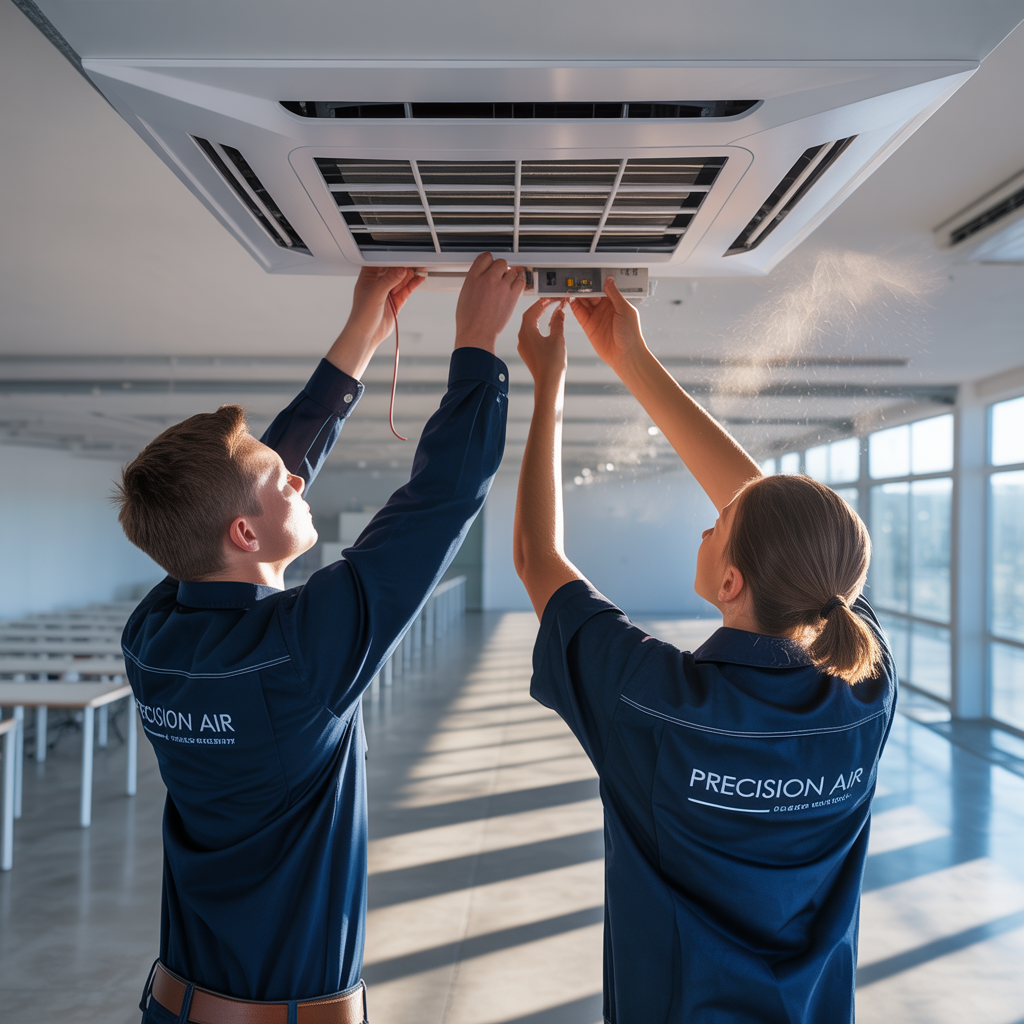 Tím technikov pri práci na komerčnom projekte